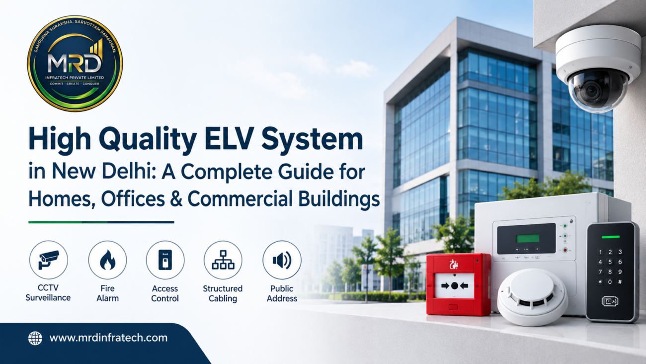 High quality ELV system installed in a commercial building in New Delhi