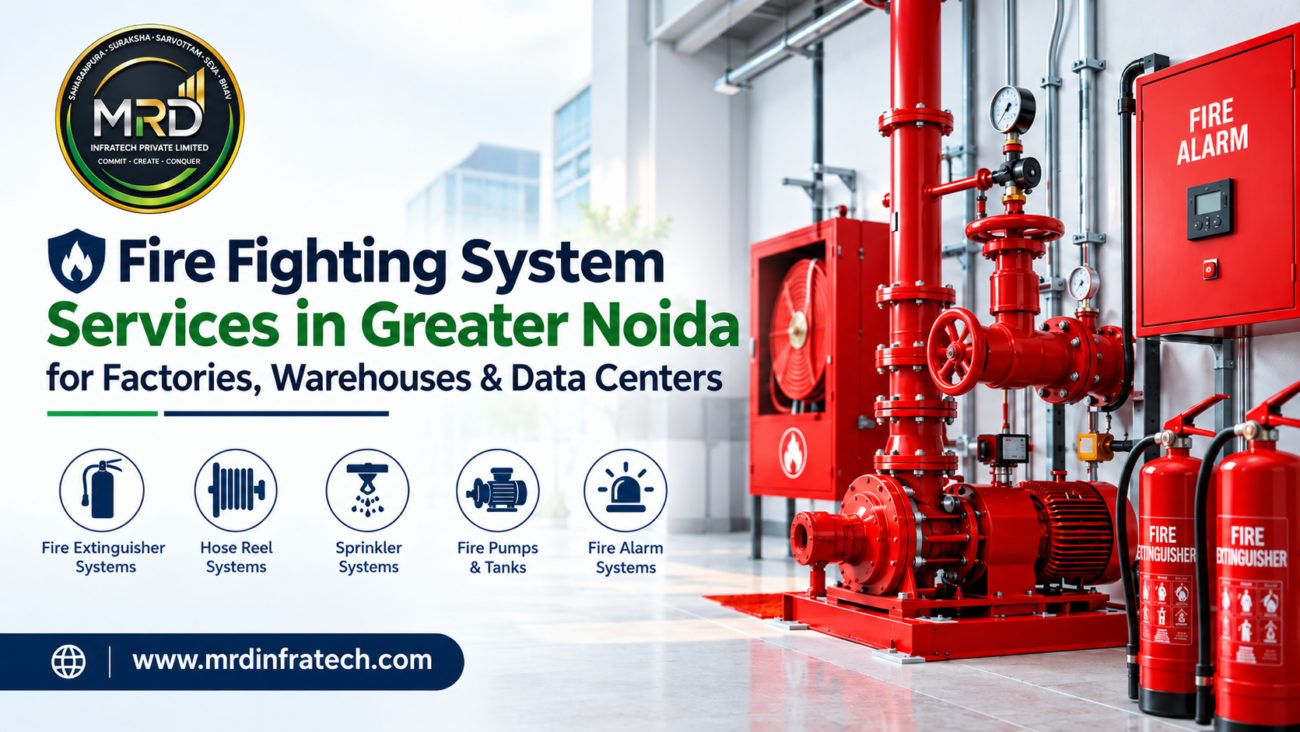 Fire fighting system services in Greater Noida for factories, warehouses and data centers