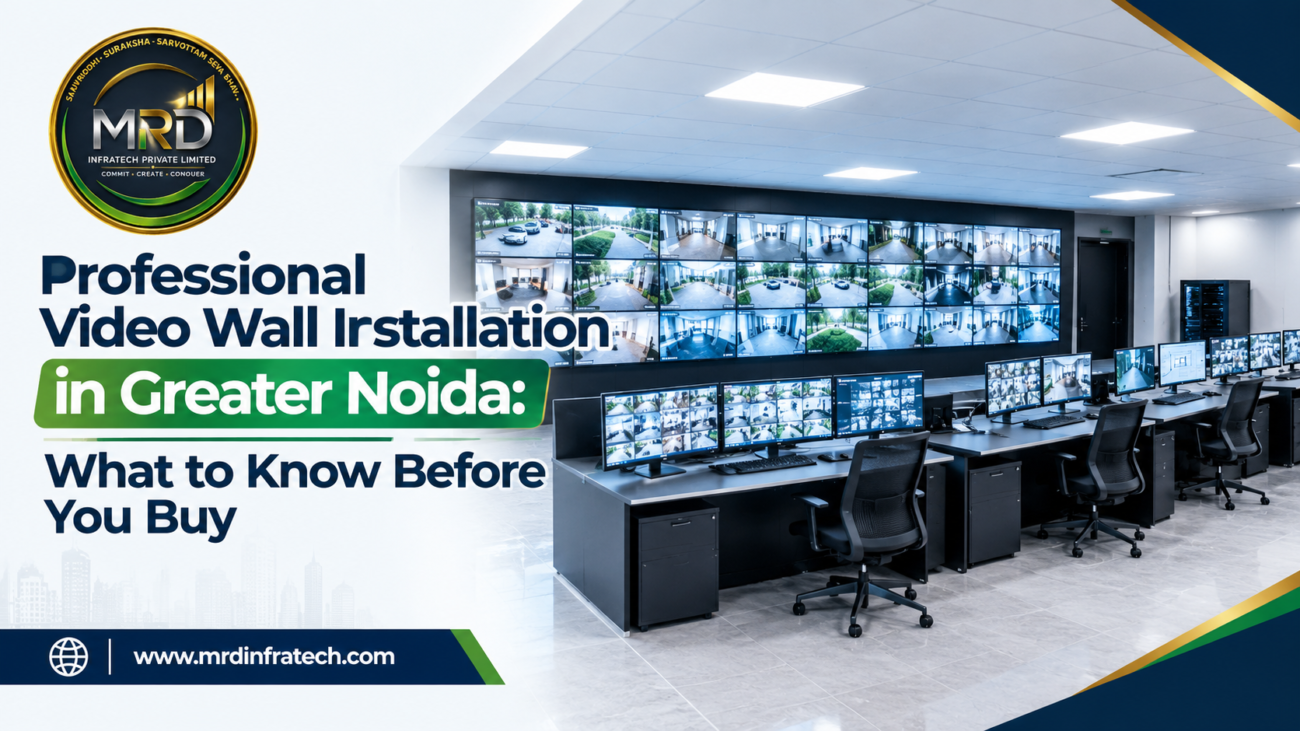 Professional video wall installation in Greater Noida by MRD Infratech